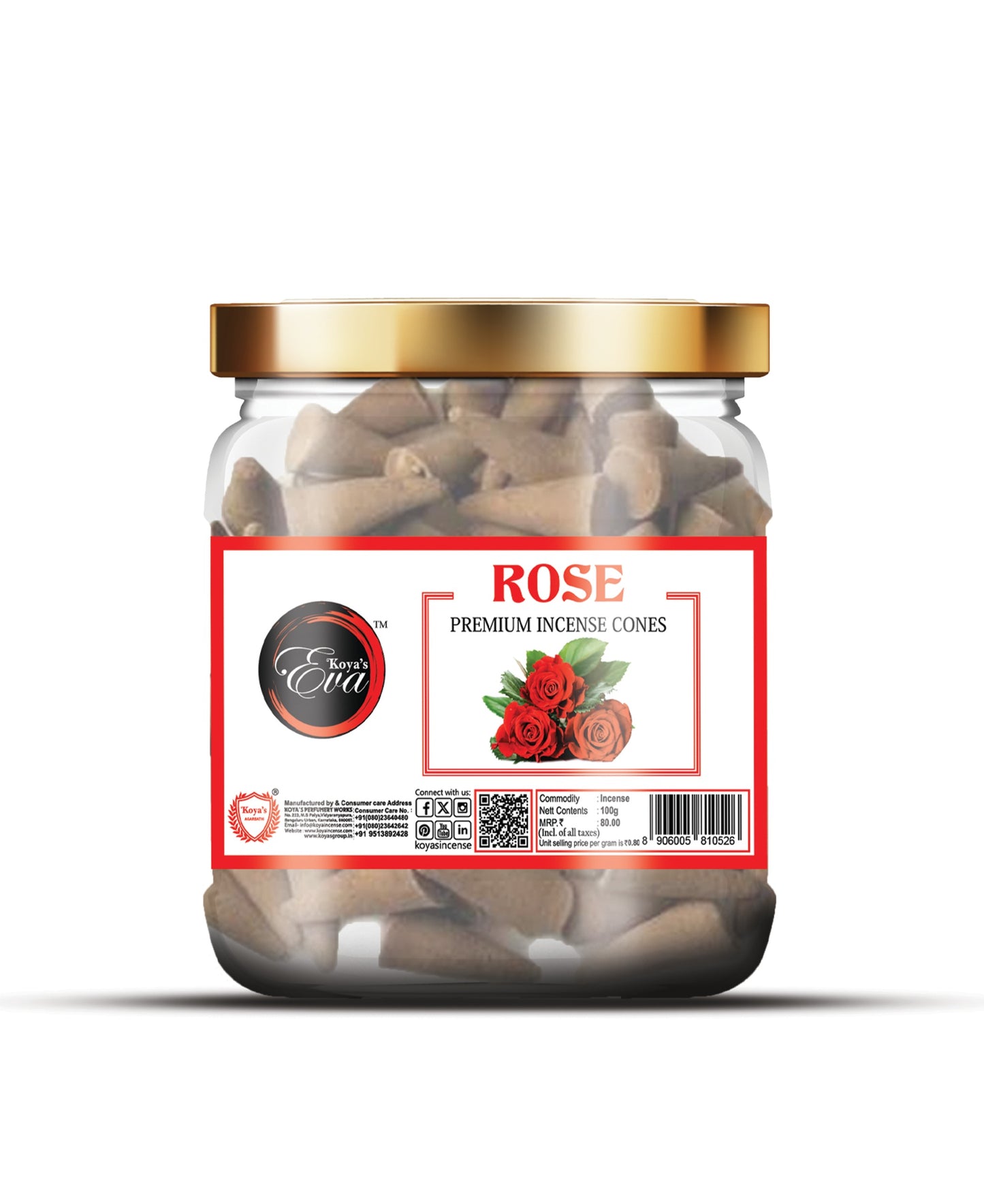 Rose Incense Cones