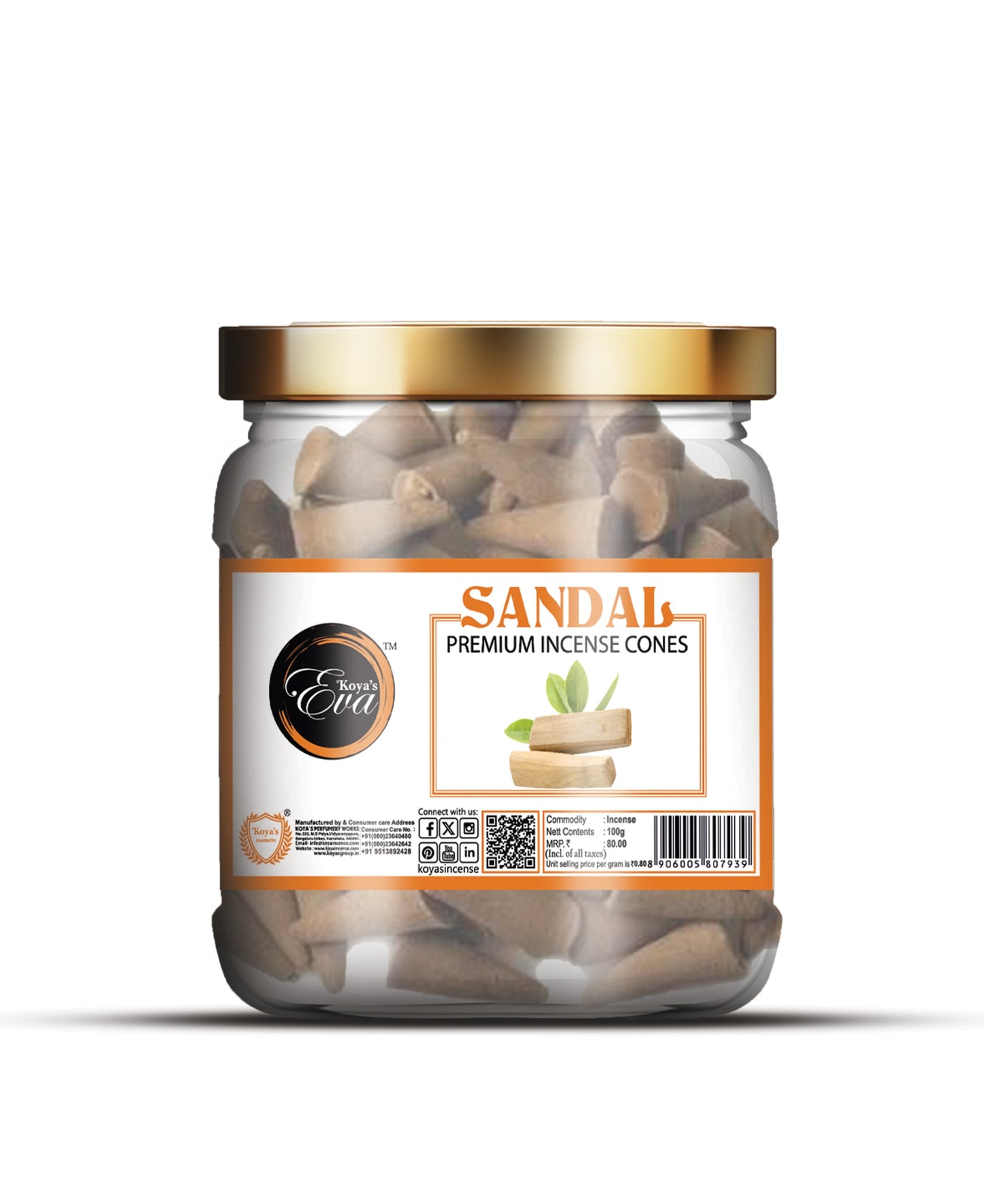 Sandal Premium Incense Cones