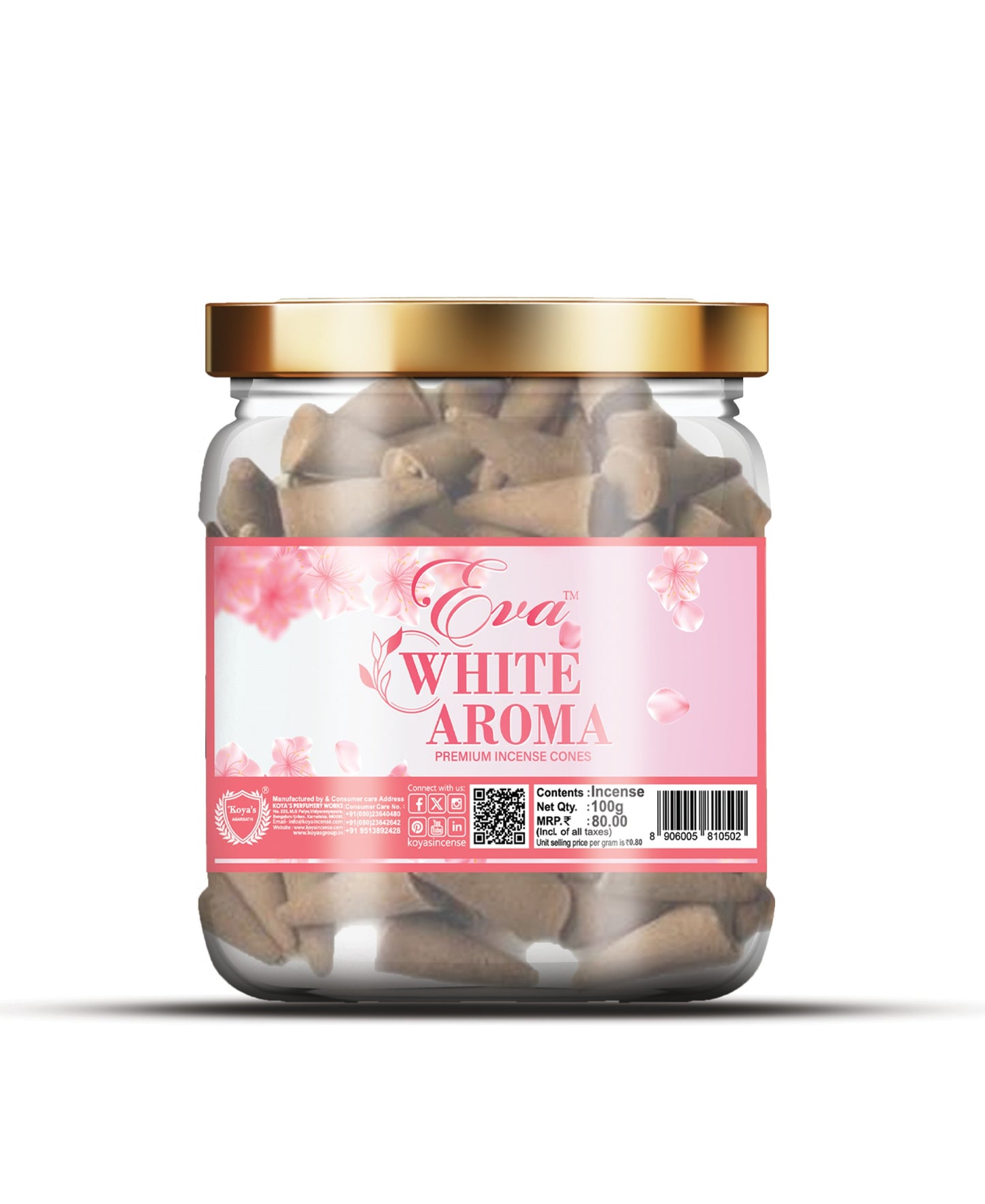 Eva WhiteAroma Premium Incense Cones