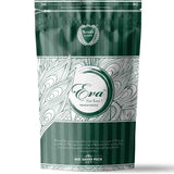Koya's Eva premium incense saver pack in a large, dark green resealable zipper pouch. The packaging features an elegant, white feather-like line-art design, the Koya's Agarbatti crest, and text describing the mystic aroma for everyday peaceful activities.