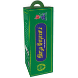 Tall green box of Koya's Maya Supreme incense with yellow trim and a carrying handle. The packaging features the brand name vertically in a classic font, a rose and globe logo, and a Koya's Classic crest.