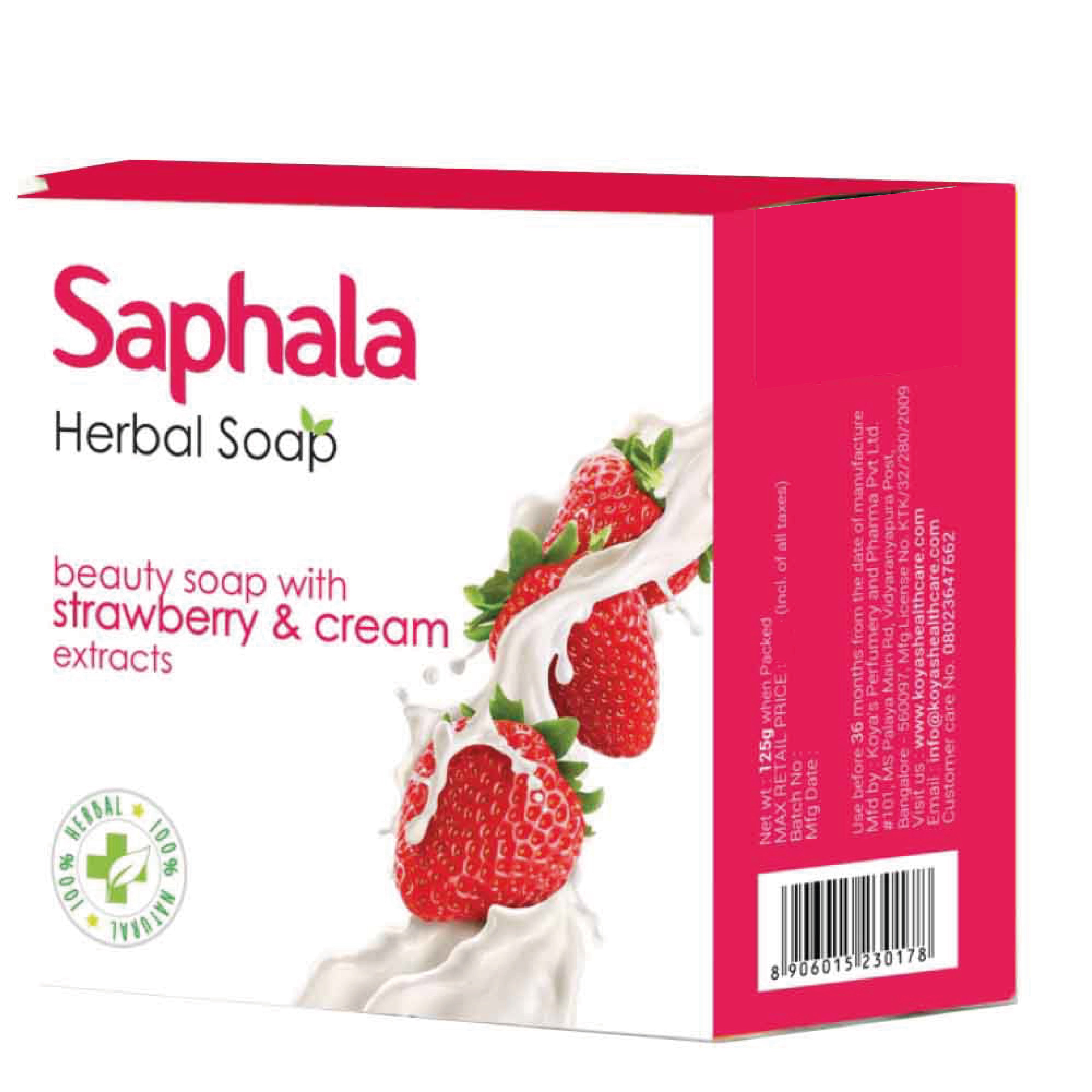 Soap Patha Koya's Herbal Saphala Soap - Strawberry and Cream - KoyasIncense