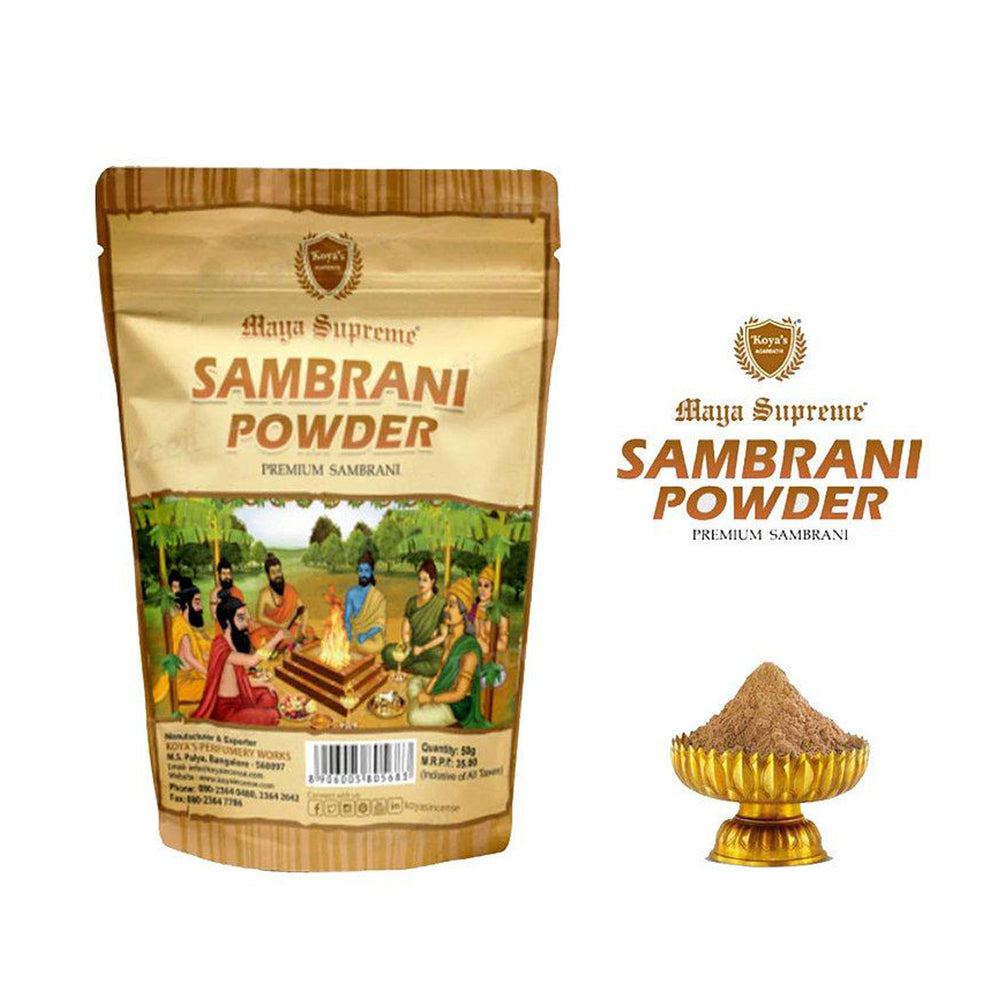 Koya's Agarbatthi Maya Supreme Sambrani powder - KoyasIncense